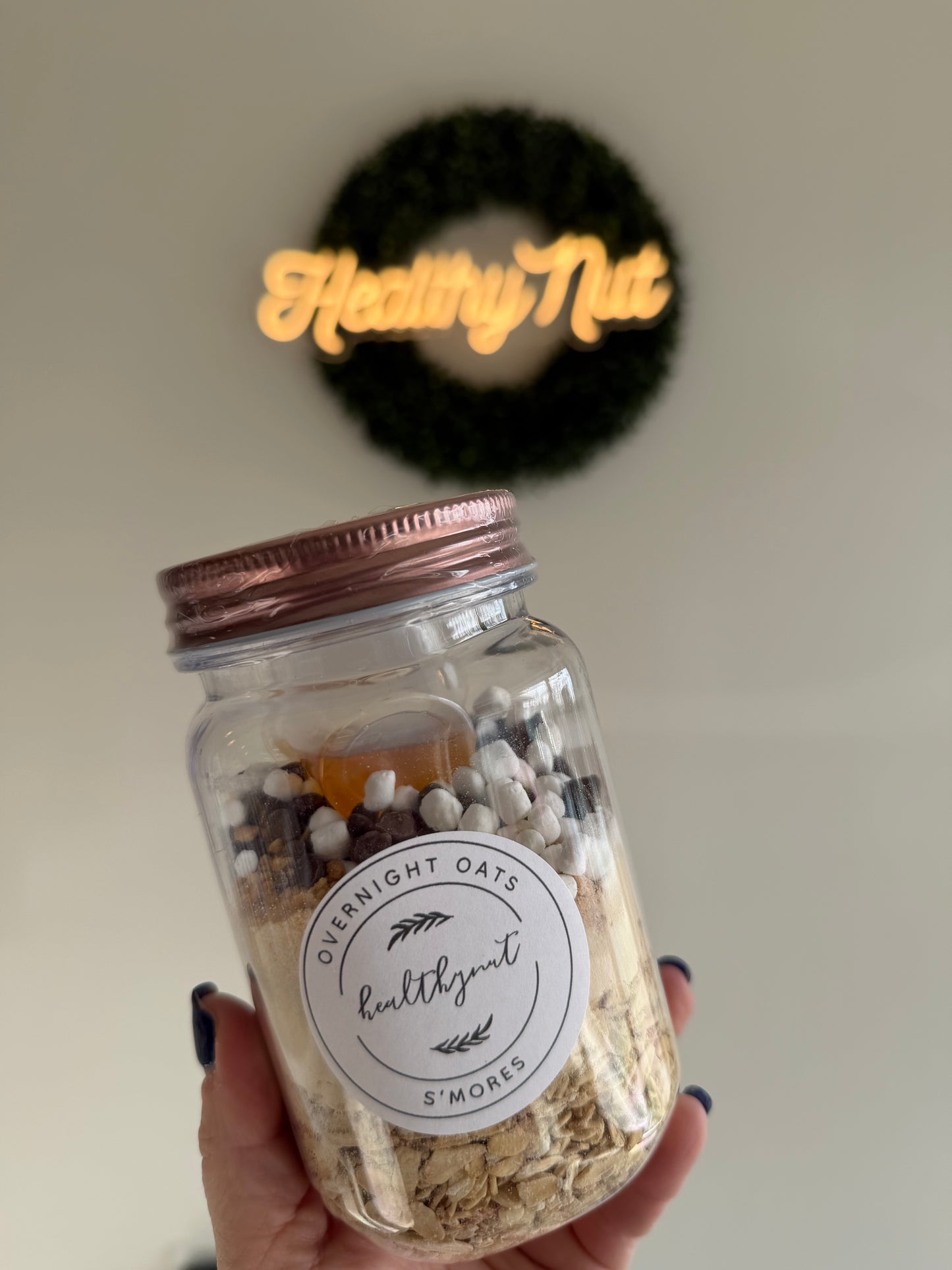 S’mores overnight oats