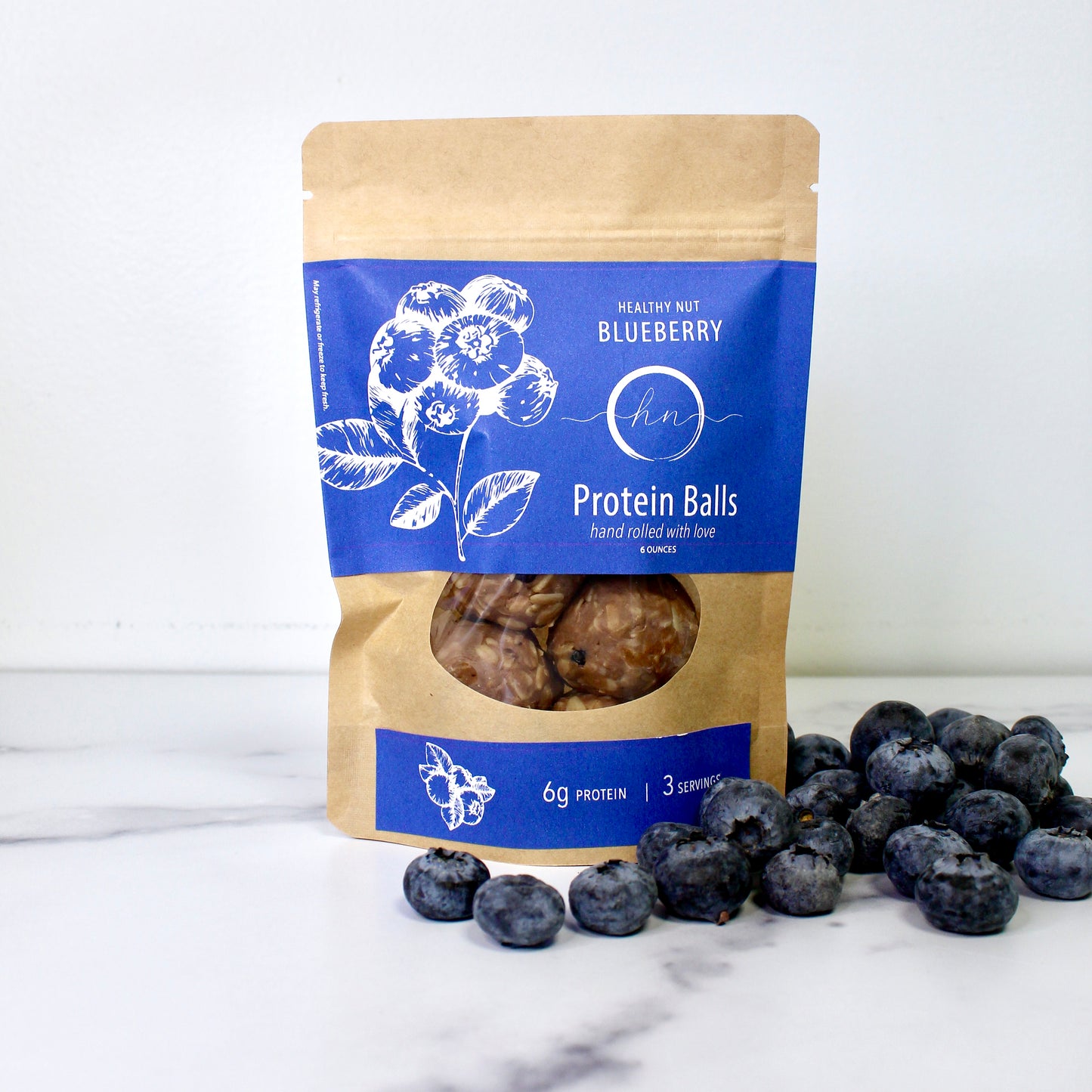 Blueberry Protein Balls
