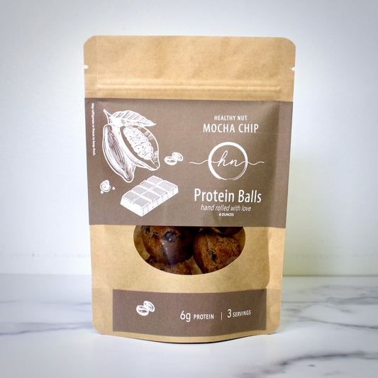 Mocha Chip Protein Balls