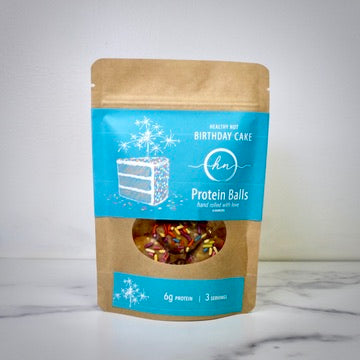 Birthday Cake Protein Balls