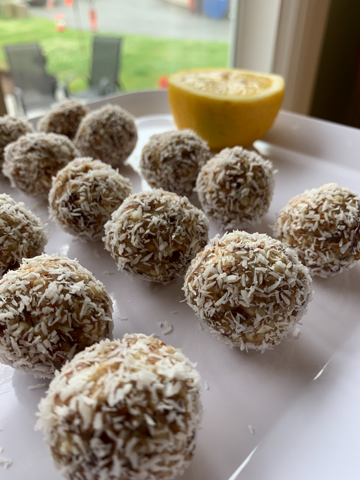 HealthyNut Lemon Coconut protein balls