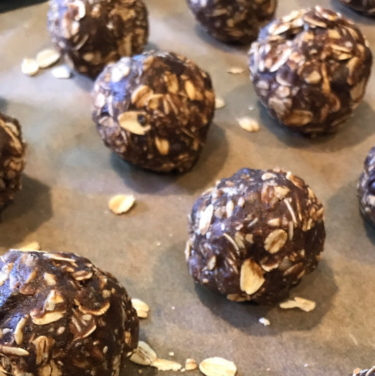 Double Chocolate Chip Protein Balls